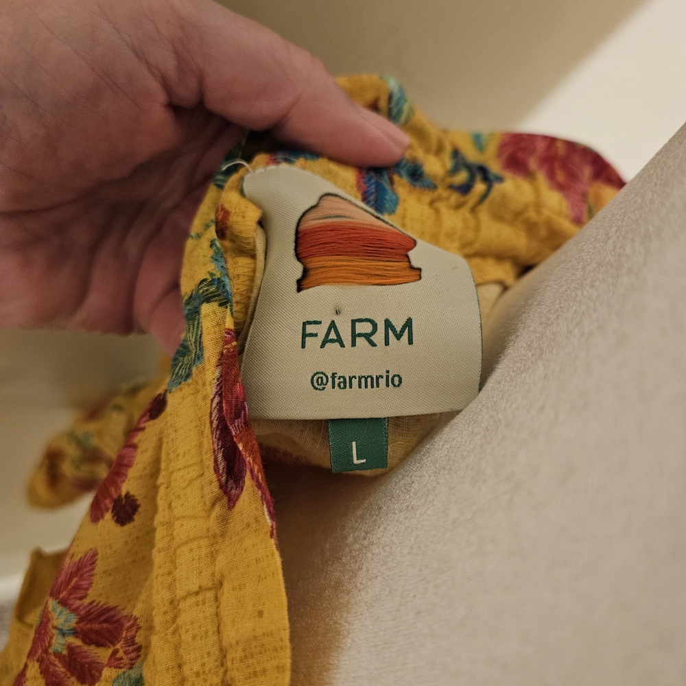 FARM Rio Embroidered Yellow Skirt - Picture 2 of 5